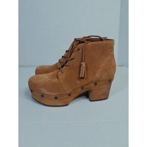 Dr. Scholl's Women's Original Chic Platform Booties Sz 6.5 M Brown